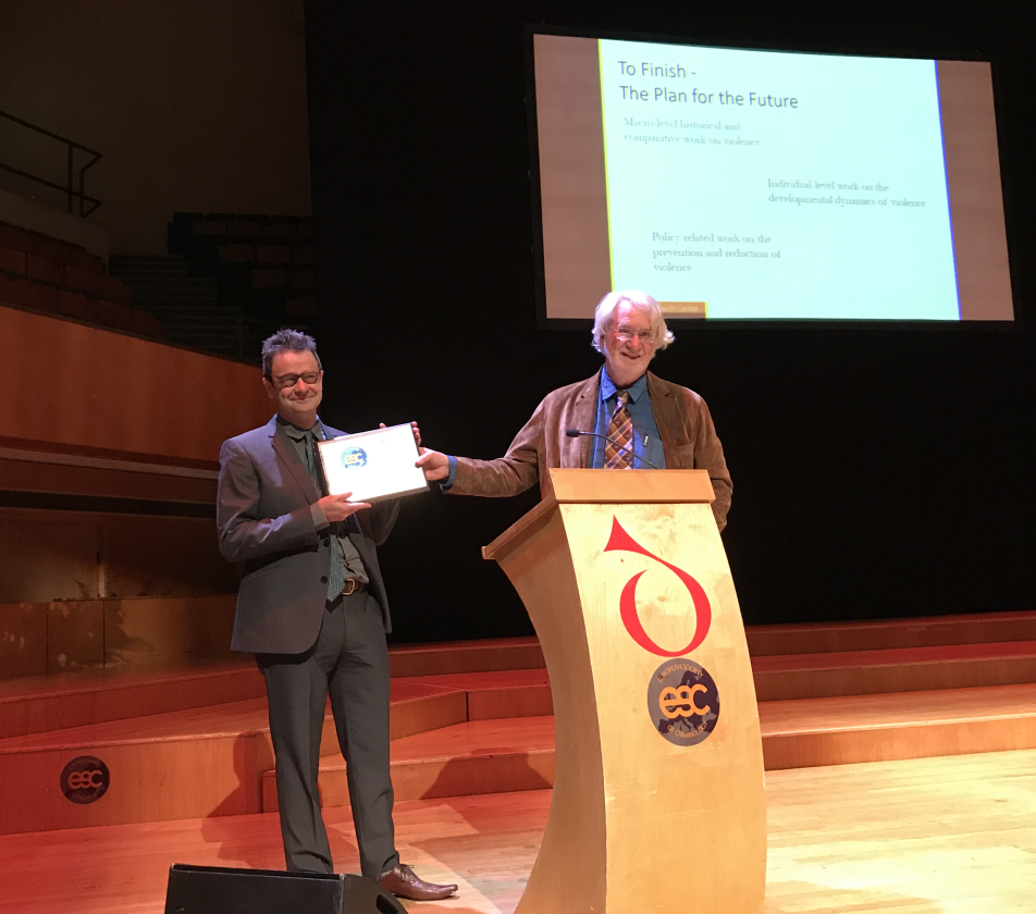 European Criminology  Award for Professor Eisner 