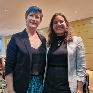 Dr Beth Hardie and Dr Neena Trivedi-Bateman, leaders of the SATNAV programme.
