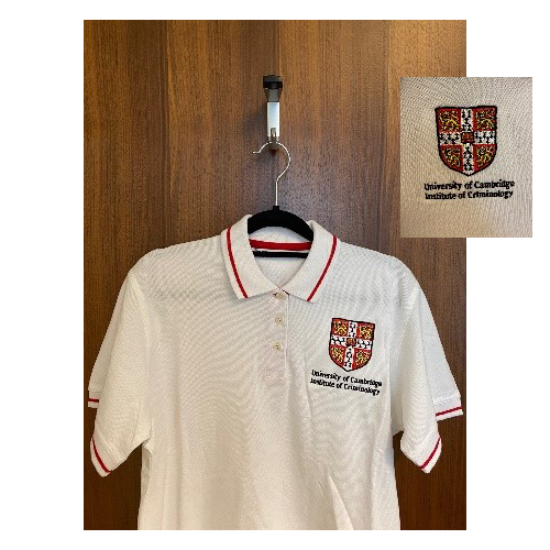 Institute of Criminology White Polo Shirt (also available in navy)