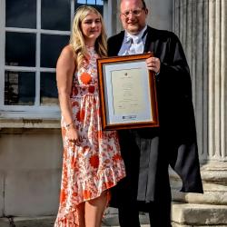 Photo of Steven Calder and daughter