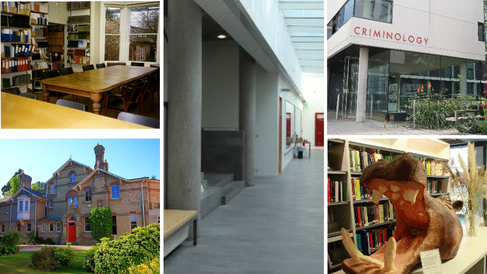 Internal and external pictures of the old and new Institute buildings 