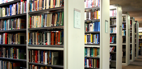 An image of library stacks.