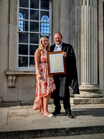 Photo of Steven Calder and daughter