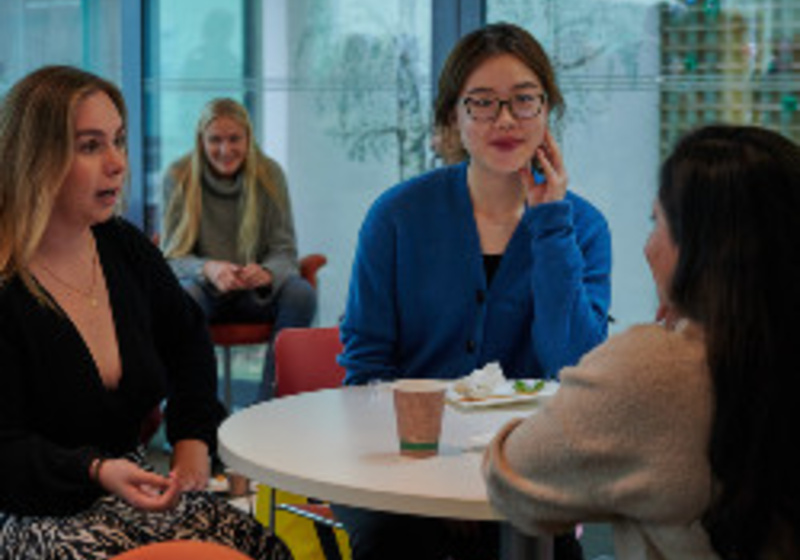 Students chatting